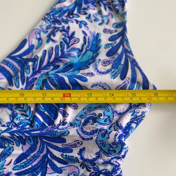 Lilly Pulitzer Medium M Bird Is The Word Sloane Maxi Dress Blue Coastal Beach - Picture 5 of 13